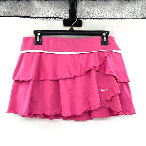 Nike Dresses & Skirts - Nike Dri Fit Pink Ruffled Skort Women's Large